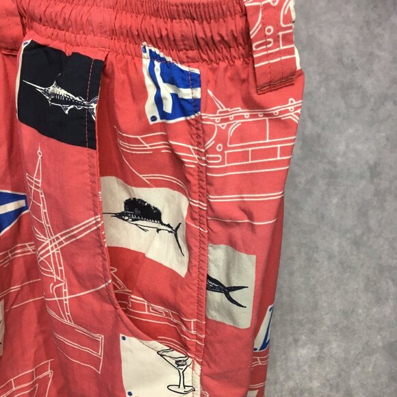 Columbia PFG‎ Mens Swim Trunks size Large Pink Shorts Inner Briefs Pockets Omni - Picture 11 of 12